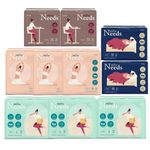 [SALLY'S LAW] Needs Ultra Slim Sanitary Napkin Medium 3packs+Large 3packs+Overnight 2packs+Panty liner 2packs – 1,500 Air Holes for Freshness - Made in Korea